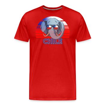 Chili - T-shirt bio Premium Homme - rouge - Devant - Damien (186cm)