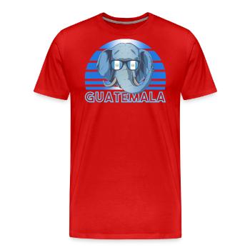Guatemala - T-shirt bio Premium Homme - rouge - Devant - Damien (186cm)