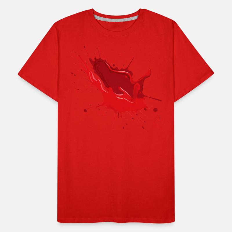 Party Blut Geschenkidee trendy Männer Premium Bio T-Shirt