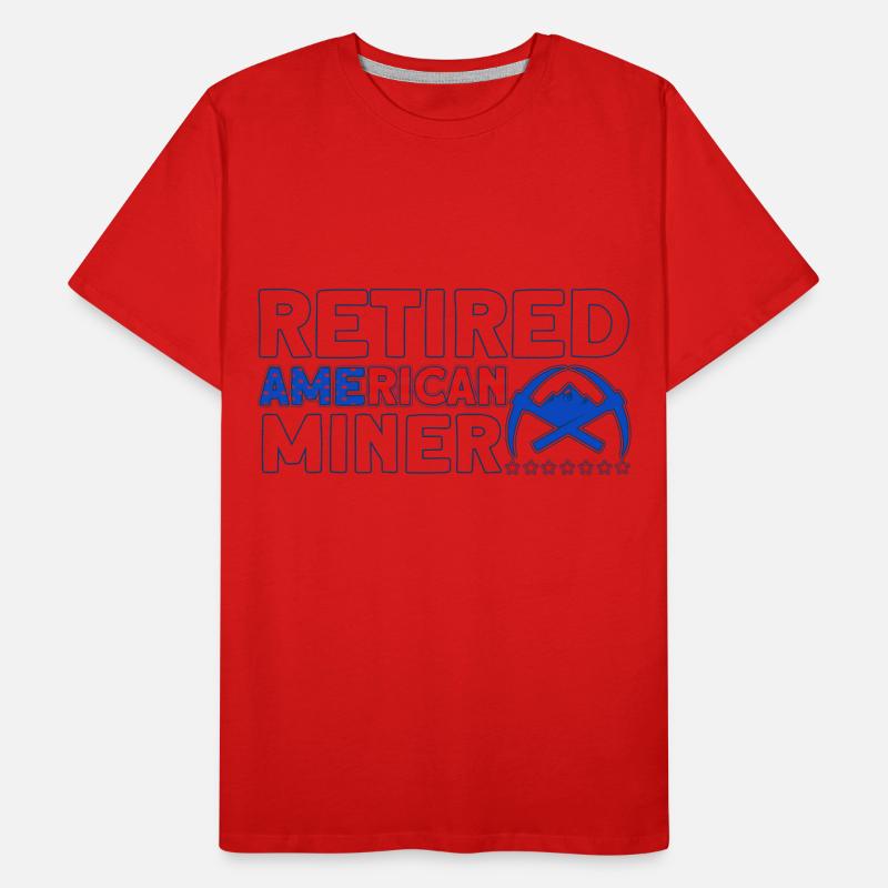 Miners Underground Mining Underground Mining Men's Premium Organic T-Shirt