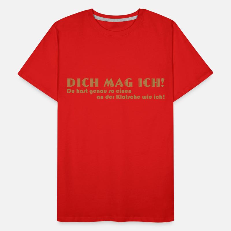 Dich mag ich Männer Premium Bio T-Shirt