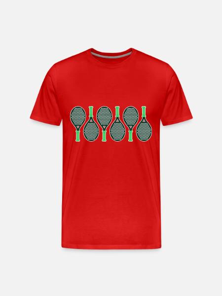 padel padeltennis paddel padel tennis padel player - Men's Premium Organic T-Shirt - red