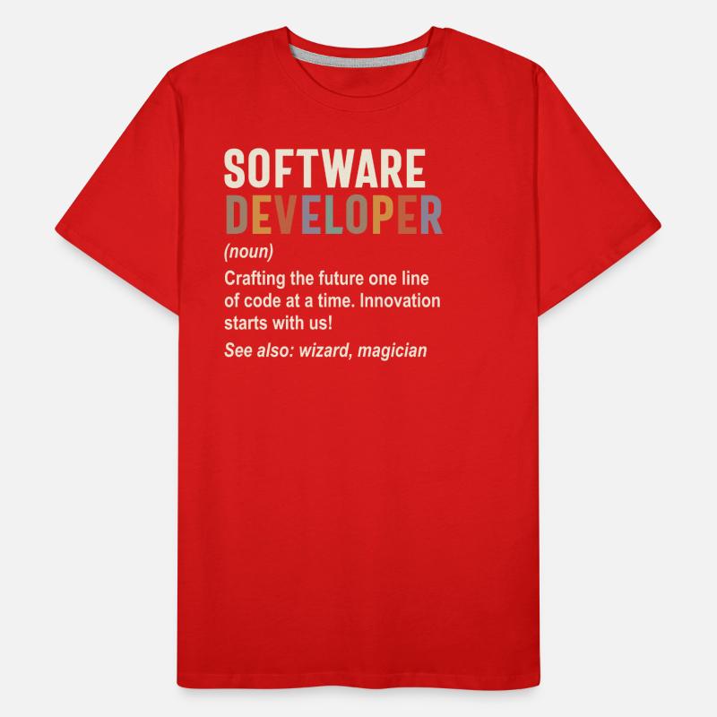 Software Developer - Crafting the Future with Code Men's Premium Organic T-Shirt