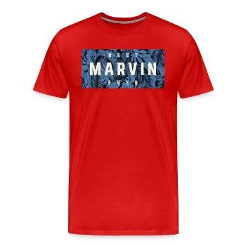Bester Marvin aller Zeiten Lustiger Name Marvin - Männer Premium Bio T-Shirt - Rot - Vorne - Damien (186cm)