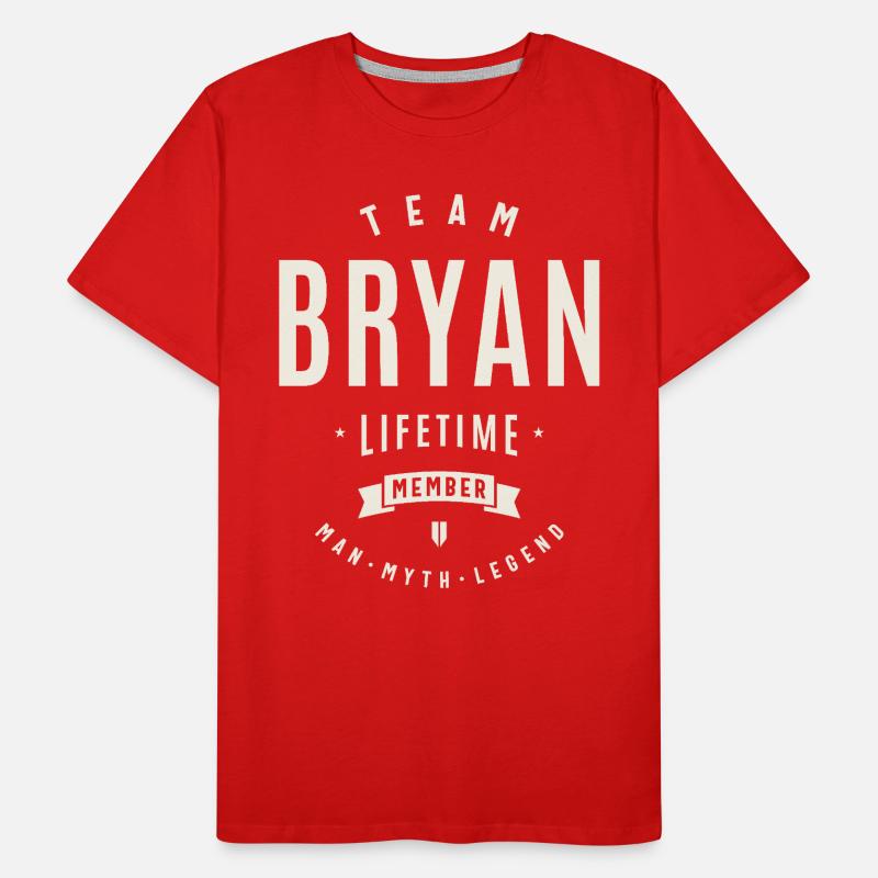 Team Bryan Lebenslanges Mitglied Lustiger Name Bryan Männer Premium Bio T-Shirt