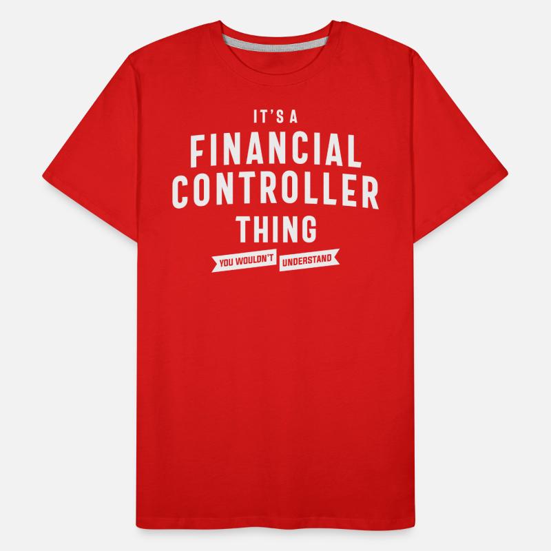 Finanzcontroller Berufsbezeichnung Geburtstagsarbeiter Männer Premium Bio T-Shirt