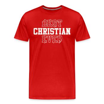 Bester Christ aller Zeiten Personalisierter Name Christ - Männer Premium Bio T-Shirt - Rot - Vorne - Damien (186cm)