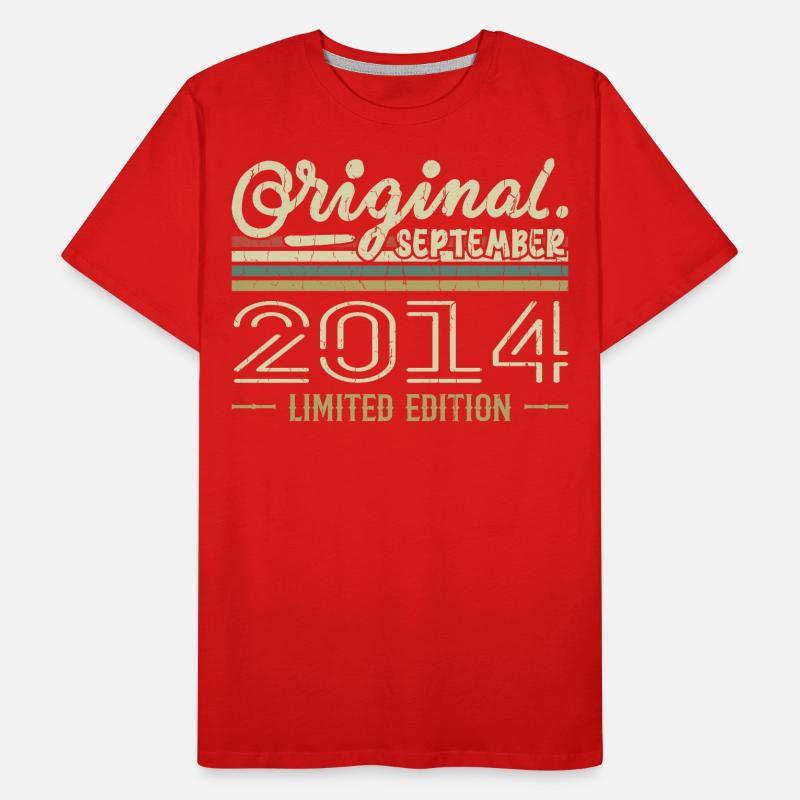 September 2014 Birthday Gift September 2014 Men's Premium Organic T-Shirt