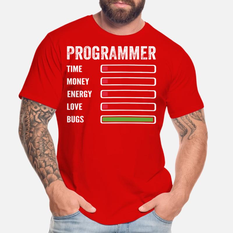 Entwickler Humor Programmierer Programmierer Programmierer Männer Premium Bio T-Shirt