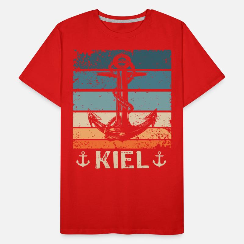 Kiel Spruch Kieler Souvenir Männer Premium Bio T-Shirt