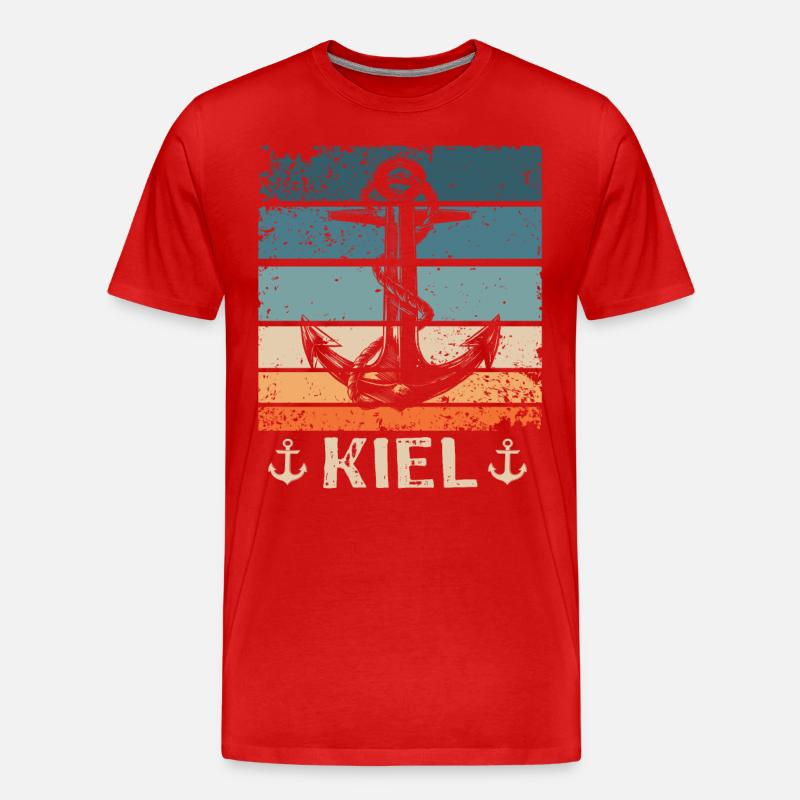 Kiel Saying Kiel Souvenir - Men's Premium Organic T-Shirt - red