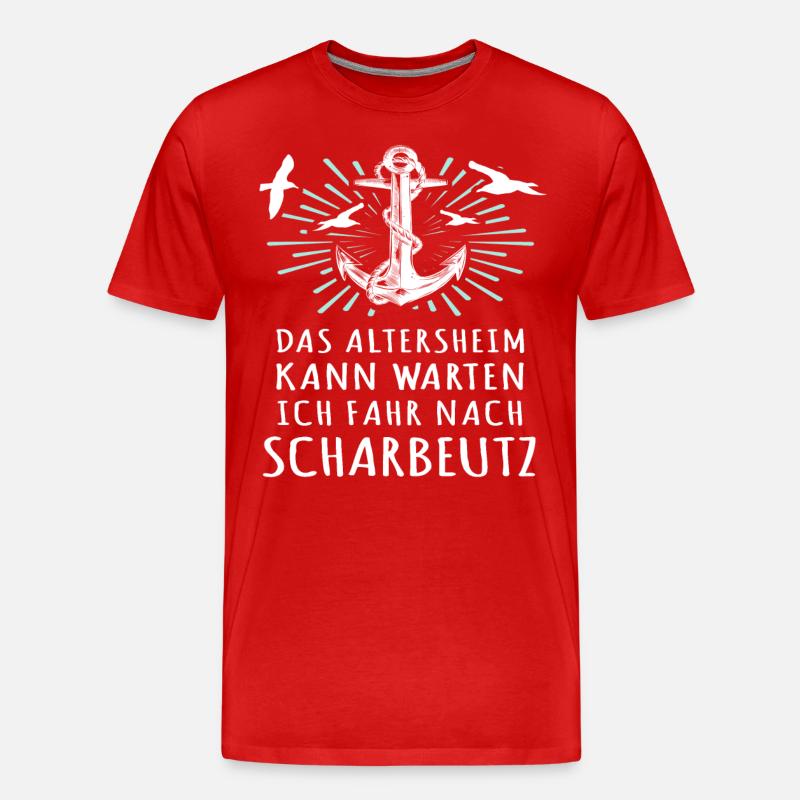 Scharbeutz Sprüche Scharbeutzer - Männer Premium Bio T-Shirt - Rot