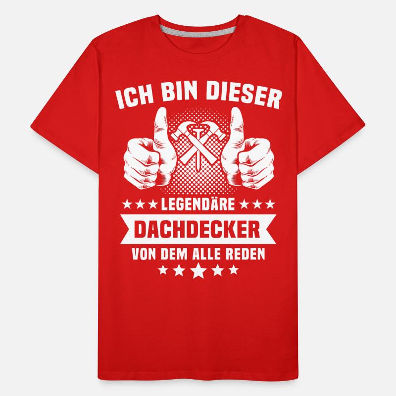 Dachdecker Männer Premium Bio T-Shirt