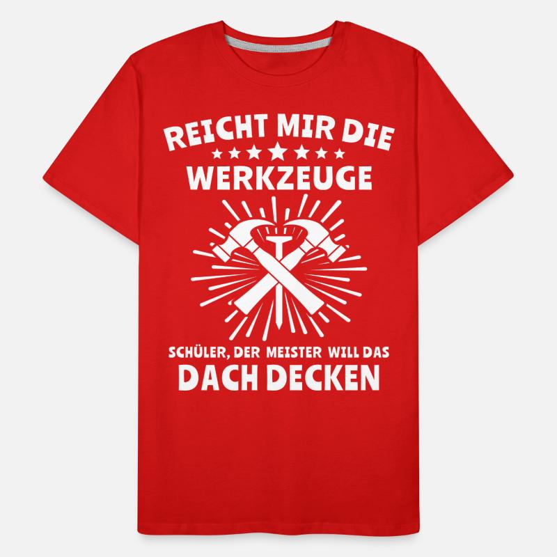 Dachdecker Dachdecken Männer Premium Bio T-Shirt