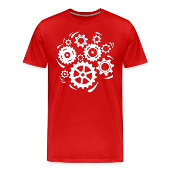Maschinisten Maschinenführer Maschinist - Männer Premium Bio T-Shirt - Rot - Vorne - Damien (186cm)