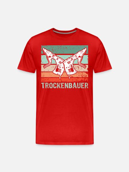 Drywall drywall fitter drywall - Men's Premium Organic T-Shirt - red