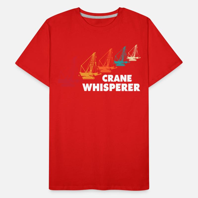 Crane Operator Crane Crane Driver Crawler Crane Men's Premium Organic T-Shirt