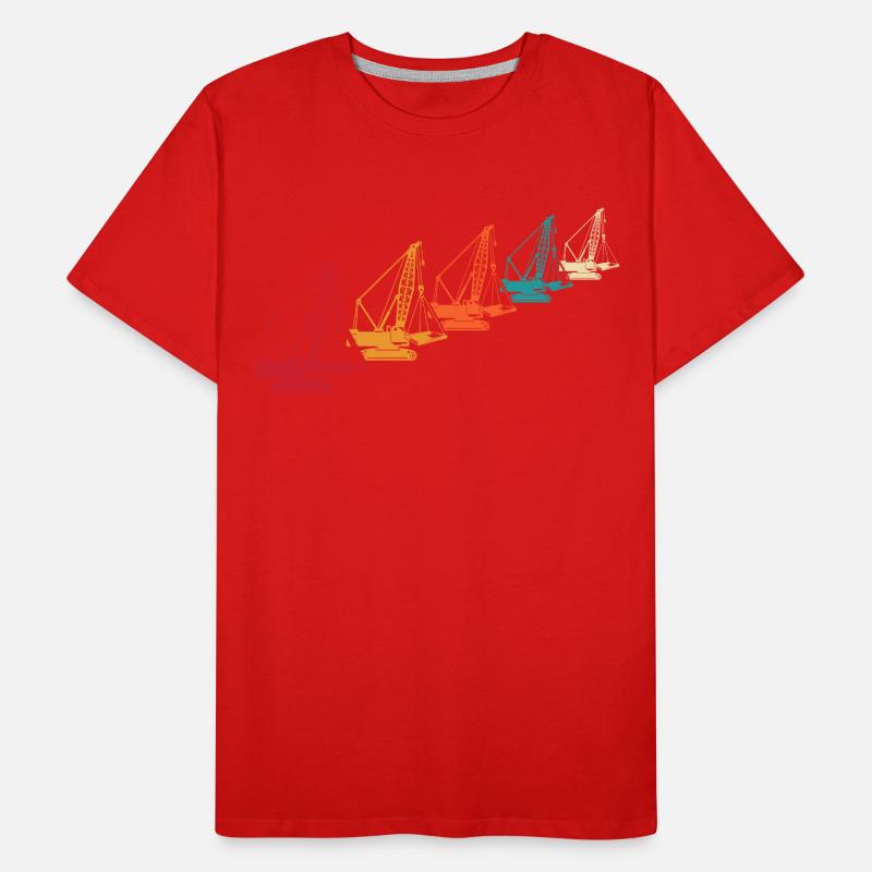 Crane Operator Crane Crane Driver Men's Premium Organic T-Shirt