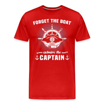Capitaine de bateau Capitaine - T-shirt bio Premium Homme - rouge - Devant - Damien (186cm)