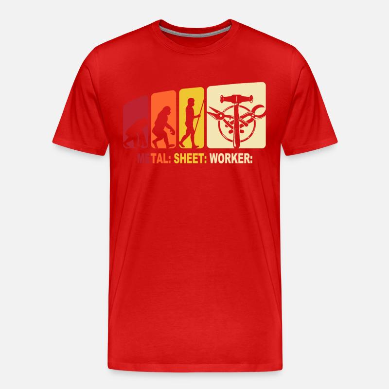 Spengler Evolution Bauspengler - T-shirt bio Premium Homme - rouge