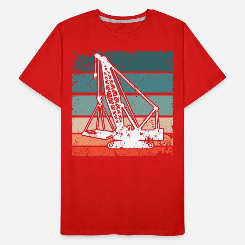 Crane Operator Crane Crane Driver Men's Premium Organic T-Shirt