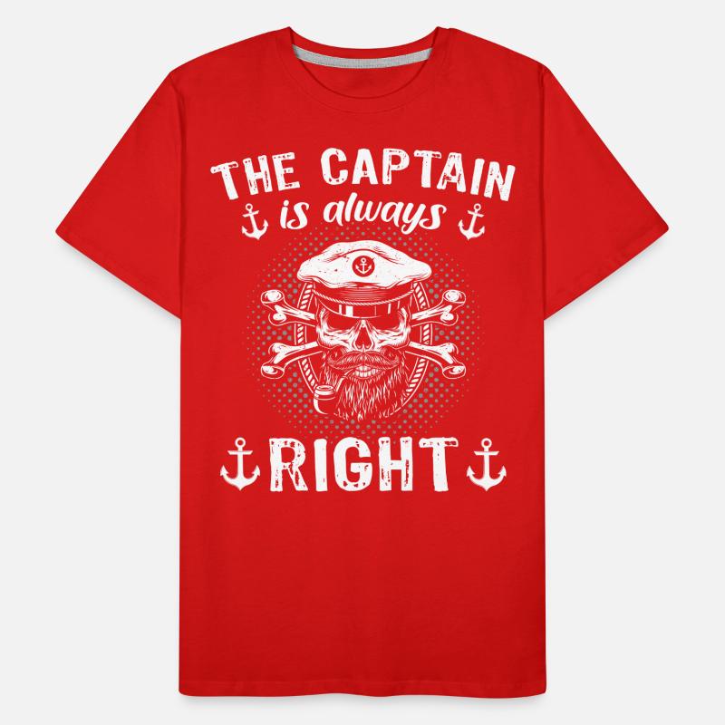 Captain is always right Captain Men's Premium Organic T-Shirt