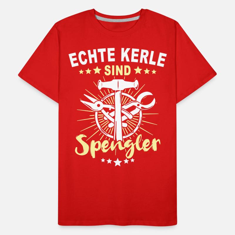 Spengler Beruf Bauspengler Sprüche Männer Premium Bio T-Shirt