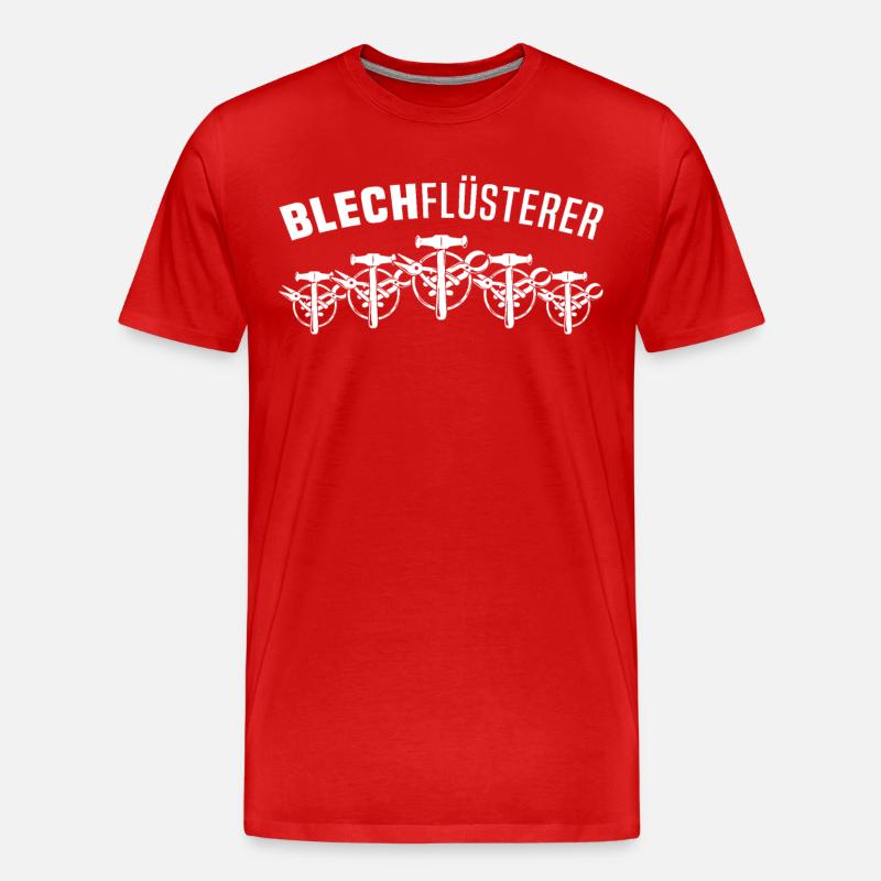 Spengler Bauspengler Karosseriespengler - Männer Premium Bio T-Shirt - Rot