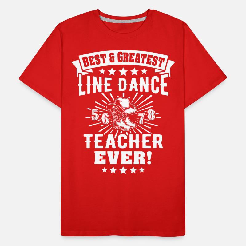 Line Dancing Lehrer Line Dance Männer Premium Bio T-Shirt