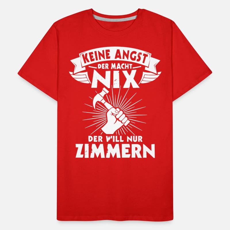 Zimmermann Beruf Zimmerer Männer Premium Bio T-Shirt