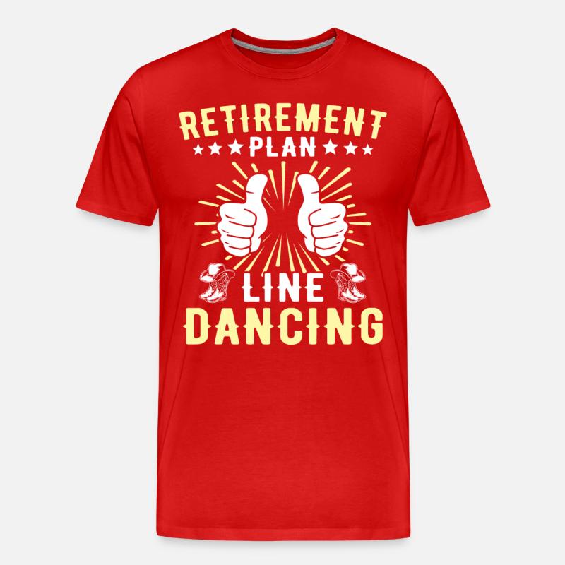 Line Dancer Line Dancing - Männer Premium Bio T-Shirt - Rot