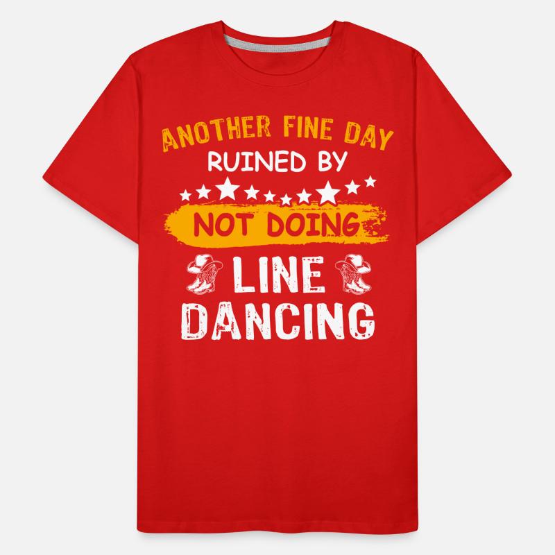 Line Dancer Line Dancing Männer Premium Bio T-Shirt