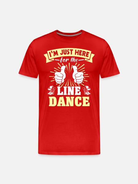 Line Dancer Line Dancing - Men's Premium Organic T-Shirt - red