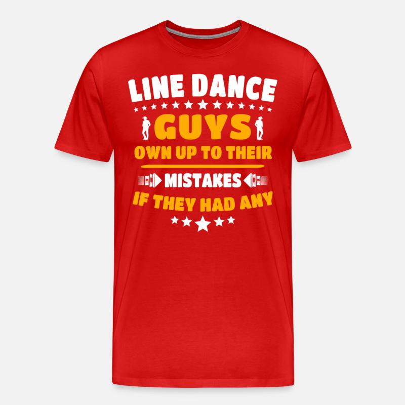 Line Dance Line Dancing - Männer Premium Bio T-Shirt - Rot