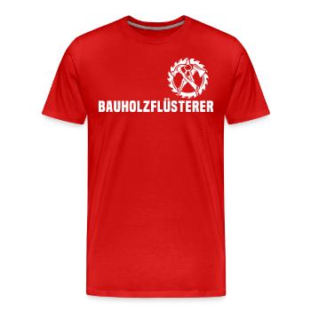 Zimmermann Zimmerer - Männer Premium Bio T-Shirt - Rot - Vorne - Damien (186cm)