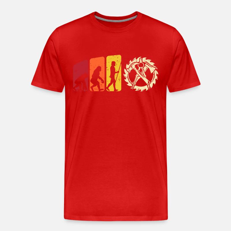 Zimmermann Evolution carpenter - Men's Premium Organic T-Shirt - red