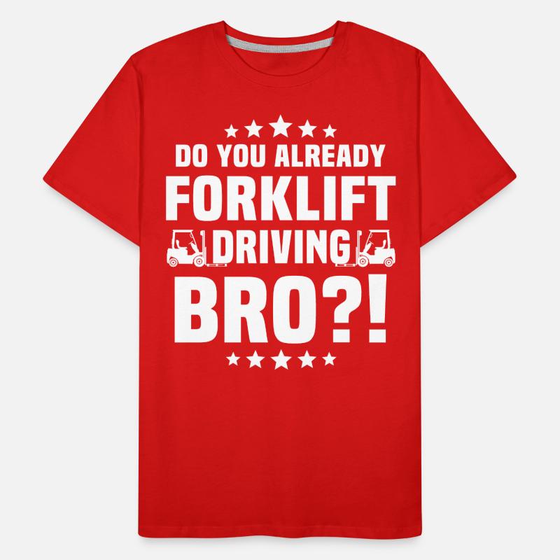 Staplerfahrer Gabelstapler Männer Premium Bio T-Shirt