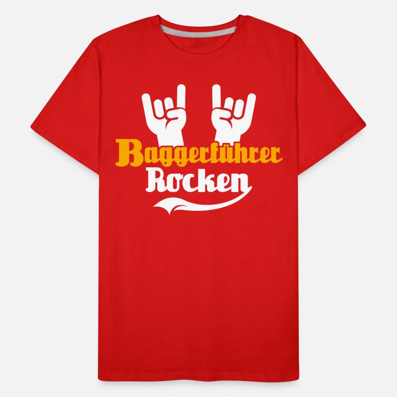 Baggerführer Bagger Baggerfahrer Männer Premium Bio T-Shirt