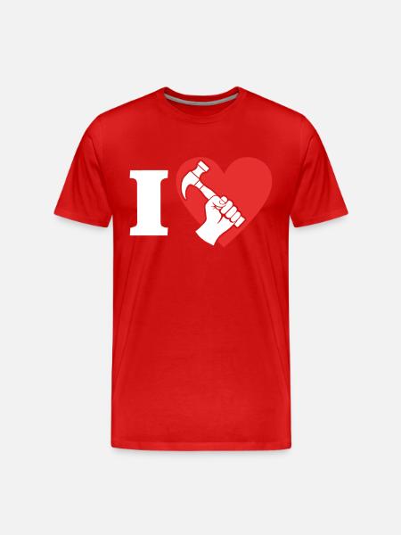 Carpenter Dear carpenters - Men's Premium Organic T-Shirt - red