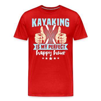 Kayak Kayakiste Kayak - T-shirt bio Premium Homme - rouge - Devant - Damien (186cm)