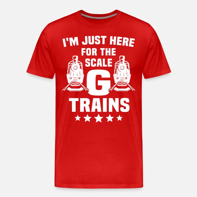 Gartenbahn Spur G Modellbahn - Männer Premium Bio T-Shirt - Rot