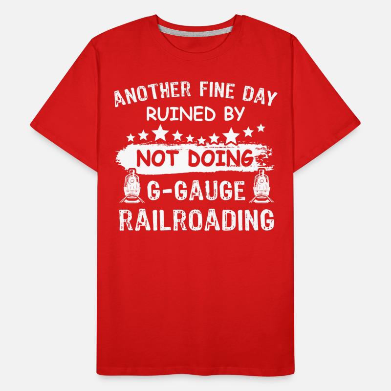 Gartenbahn Modellbahn Spur G Männer Premium Bio T-Shirt