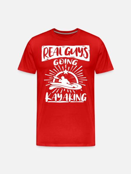 Kayaker Kayaking - Men's Premium Organic T-Shirt - red
