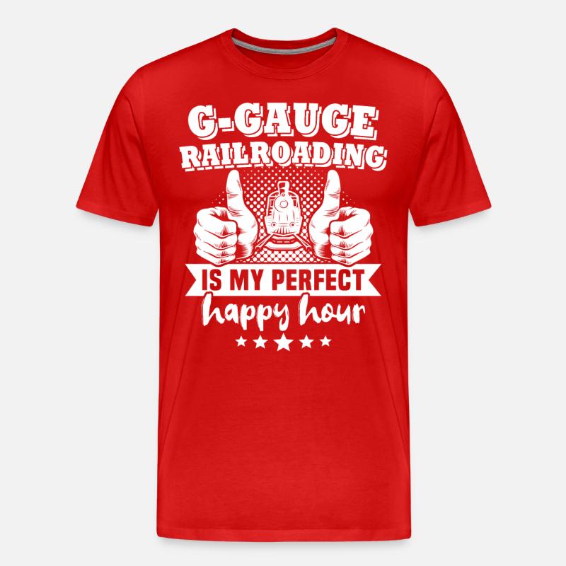 Gartenbahn Spur G Modelleisenbahn - Männer Premium Bio T-Shirt - Rot