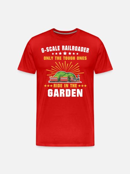 Gartenbahn Modellbahn Spur G - Männer Premium Bio T-Shirt - Rot