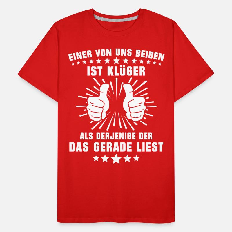 Klugscheisser Sprüche Männer Premium Bio T-Shirt