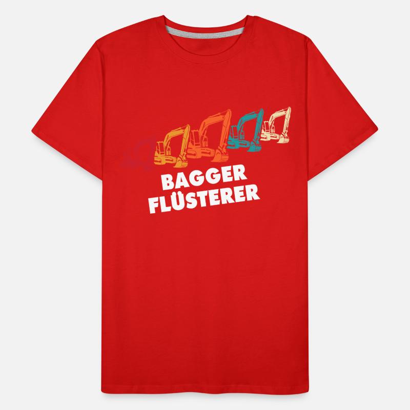 Bagger Flüsterer Baggerflüsterer Männer Premium Bio T-Shirt