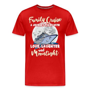Cruise Family Cruise - Men's Premium Organic T-Shirt - red - Front - Damien (186cm)