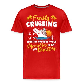 Cruise Family Cruise - Men's Premium Organic T-Shirt - red - Front - Damien (186cm)