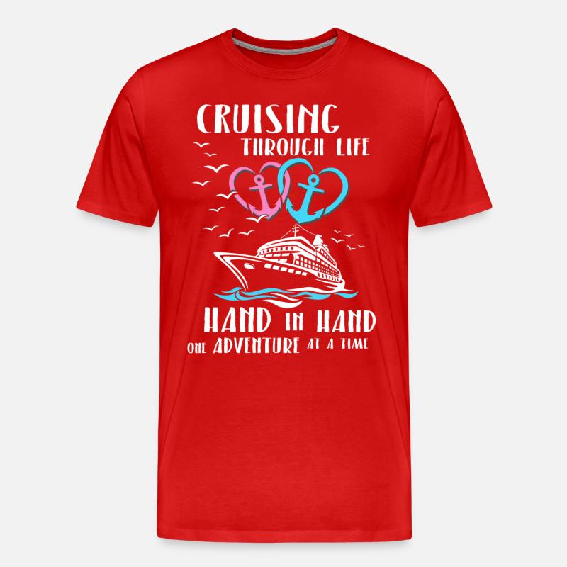 Kreuzfahrt Partner - Männer Premium Bio T-Shirt - Rot